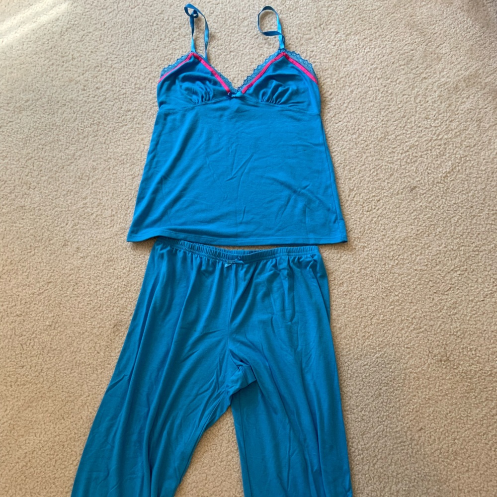 Victoria’s Secret size medium Royal Blue pajama lingerie set